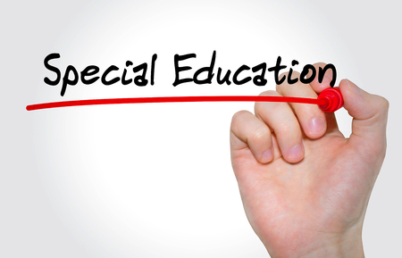 Hand writing inscription Special Education with marker, conceptの写真素材