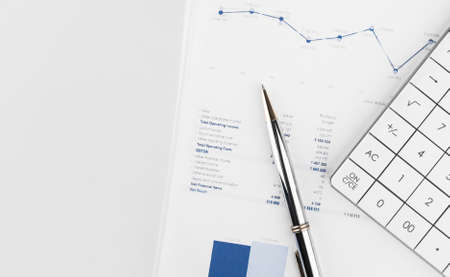 Financial accounting stock market graphs analysisの写真素材