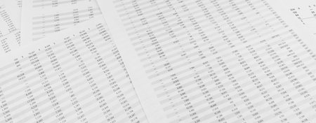 Financial documents lying on the table. close-up view.の写真素材