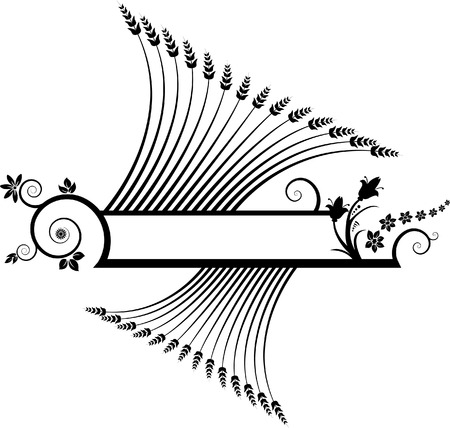 floral bannerのイラスト素材