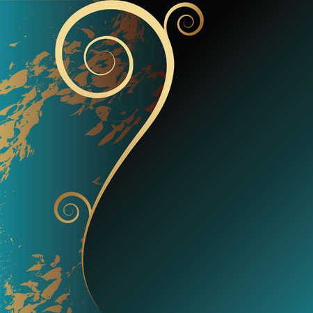 Elegant floral design with curves.のイラスト素材