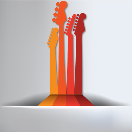 Guitar Abstract Backgroundのイラスト素材