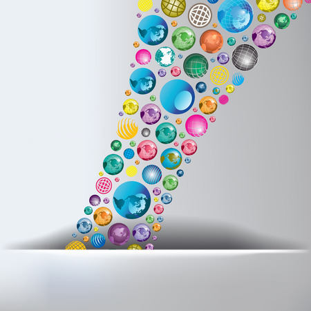 Globe Abstract Backgroundのイラスト素材