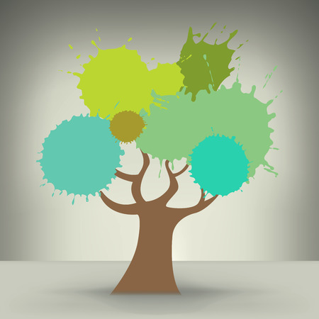 Creative Colorful Abstract Treeのイラスト素材
