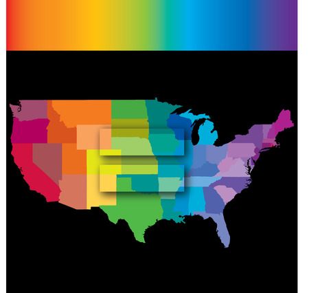 A graphic to celebrate Americas Supreme Court rulingのイラスト素材