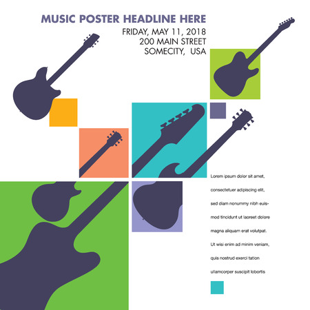 Unusual guitar art, ideal for music CD coverのイラスト素材