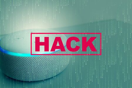 Hacked by Lasers to ? ?? Speak? ?? to Your voice controlled with matrix effectの写真素材