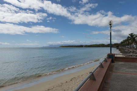 Beach view on Guadeloupeの写真素材