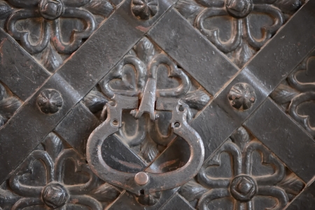 Old door knockerの写真素材