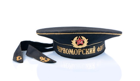Peakless cap Soviet Black Sea Fleetの写真素材