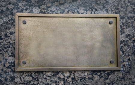 Blank sign on wallの写真素材