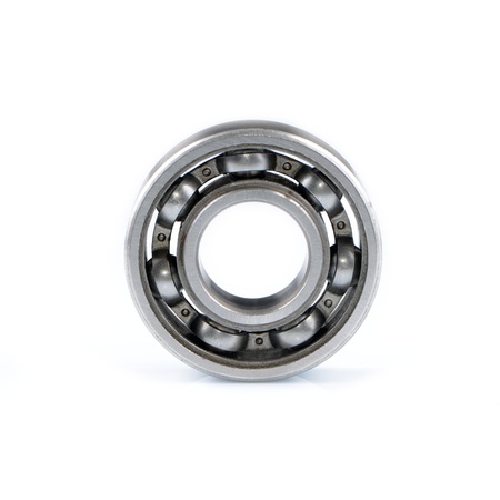 Ball bearing isolated on white backgroundの写真素材