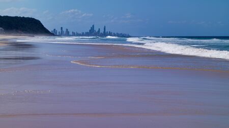 Surfers paradise. City View From A Beach, Gold Coast Queensland Australia.の写真素材
