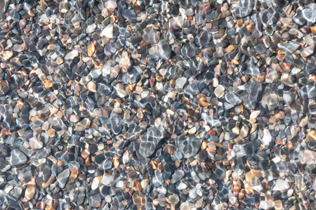Stones in Shallow Waterの写真素材