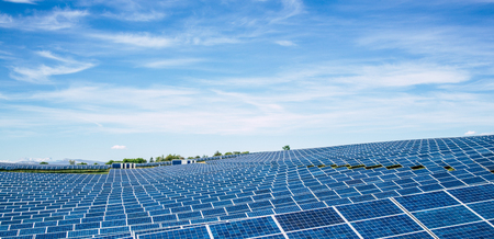 Renewable Energy and Sustainable Development / Park of Photovoltaic Solar Panels