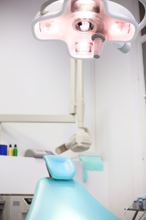 Modern dental operating room with light equipmentの写真素材