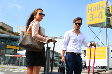 Business people at the airportの写真素材