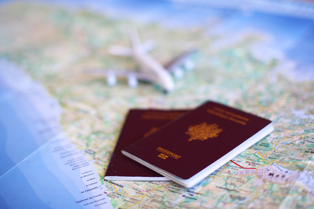 Passport to travel / Conceptual templateの写真素材