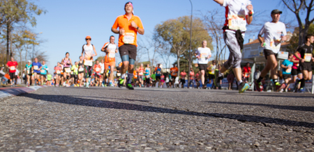 Half Marathon in France / Marseille to Cassisのeditorial素材