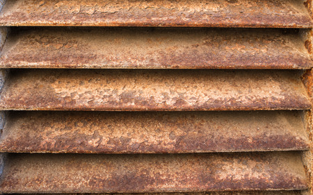 Old Rusty Grid of Ventilation Background Textureの写真素材
