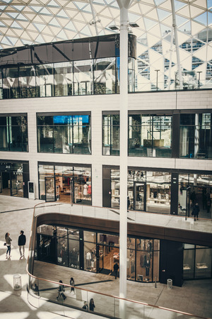 Marseille, France -04/09/18: Modern and Architectural Mall in Marseilleのeditorial素材