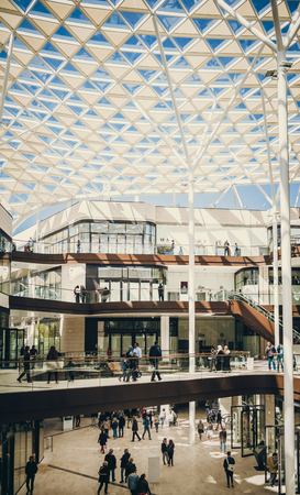 Marseille, France -04/09/18: Modern and Architectural Mall in Marseilleのeditorial素材