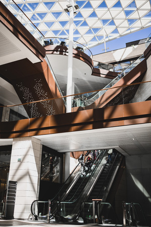 Marseille, France -04/09/18: Modern and Architectural Mall in Marseilleのeditorial素材