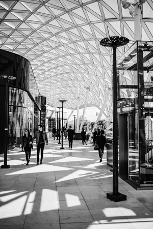 Marseille, France -04/09/18: Modern and Architectural Mall in Marseilleのeditorial素材