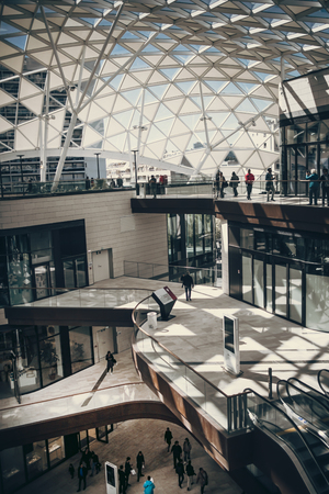 Marseille, France -04/09/18: Modern and Architectural Mall in Marseilleのeditorial素材