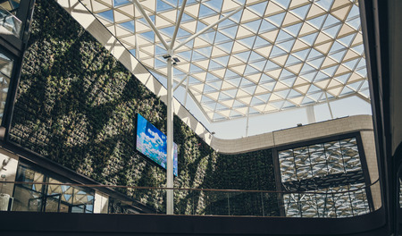 Marseille, France -04/09/18: Modern and Architectural Mall in Marseilleのeditorial素材