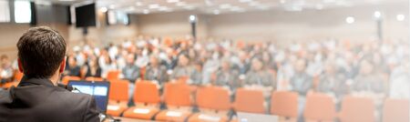 Speaker at Business Conference and Presentationの写真素材