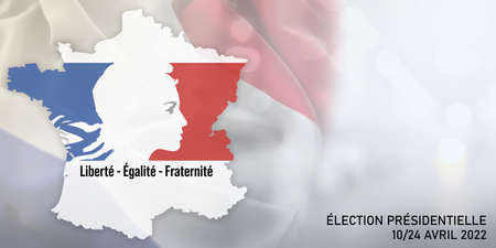 Presidential french election -France 2022 - Vote of April 10 and 24, 2022の写真素材