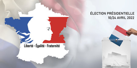 Presidential french election -France 2022 - Vote of April 10 and 24, 2022の写真素材