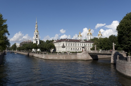 Nicholas Naval Cathedral Cathedral in St. Petersburg, Russiaの写真素材
