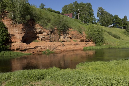 River Oredezh. St .- Petersburg, Russiaの写真素材