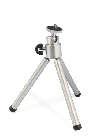 A small tripod on a white backgroundの写真素材
