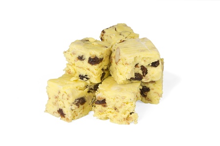 Nougat isolated on white t isolated on white の写真素材