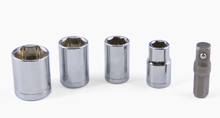 Spanner wrench tool  isolated on white の写真素材