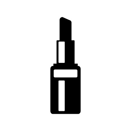 Lipstick icon. Cosmetics design. Silhouette vector illustrationのイラスト素材