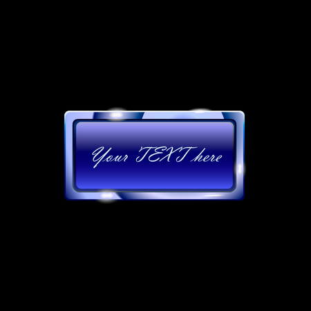 beautiful abstract blue banner with text on black background illustrationのイラスト素材