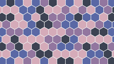 Colorful abstract hexagonal geometric background. Vector designのイラスト素材