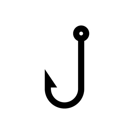 Fishing hook icon. Vector signのイラスト素材