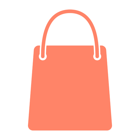 Shopping Bag Pixel Perfect Vector Silhouette Icon 48x48 Ready for 24x24 Grid for Web Graphics and Apps. Simple Minimal Pictogramのイラスト素材