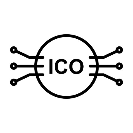 ICO Line Icon.  96x96 for Web Graphics and Apps.  Simple Minimal Pictogram. Vectorのイラスト素材