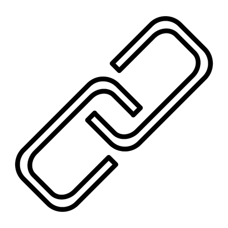 Link line icon, 96 x 96 for web graphics and apps. Simple pictogram vector illustration.のイラスト素材