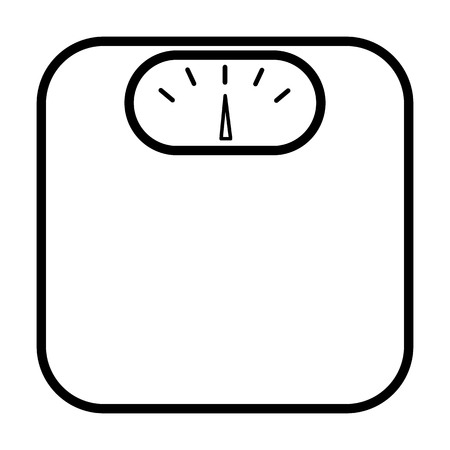 Weighing Scale Line Icon. Simple Minimal Pictogram. Vector illustrationのイラスト素材