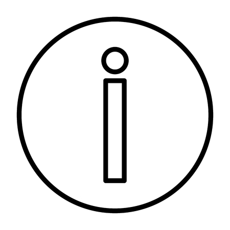 Information Line Icon. 96x96 for Web Graphics and Apps.  Simple Minimal Pictogram. Vectorのイラスト素材