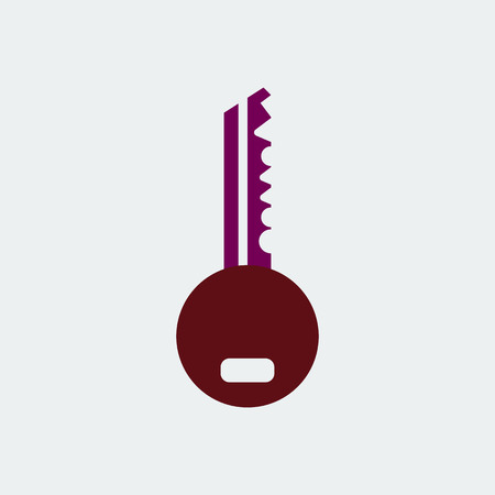 Flat Line Key Icon.For Design and Websites, Presentation or Mobile Application.Vector Illustrationのイラスト素材