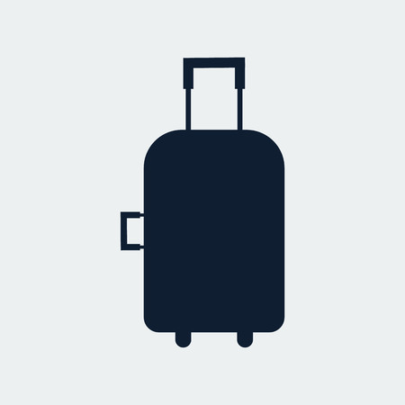 Travel bag, suitcase icon. Travel and tourism concept, holiday.Vector Designのイラスト素材
