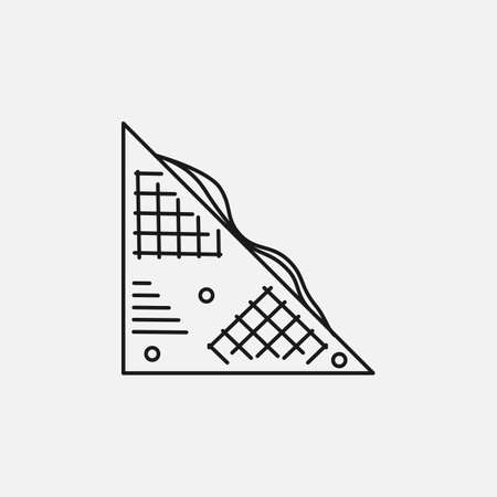 Sandwich Gluten free food allergy product dietary label. Vector icon for apps and websitesのイラスト素材